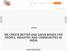 Tablet Screenshot of grt-india.com